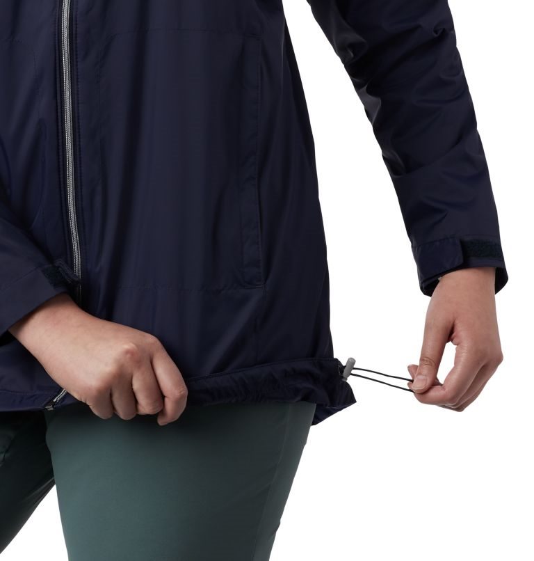 Women's Columbia Switchback Lined Long Jackets Navy | Plus Size CA-KCL15